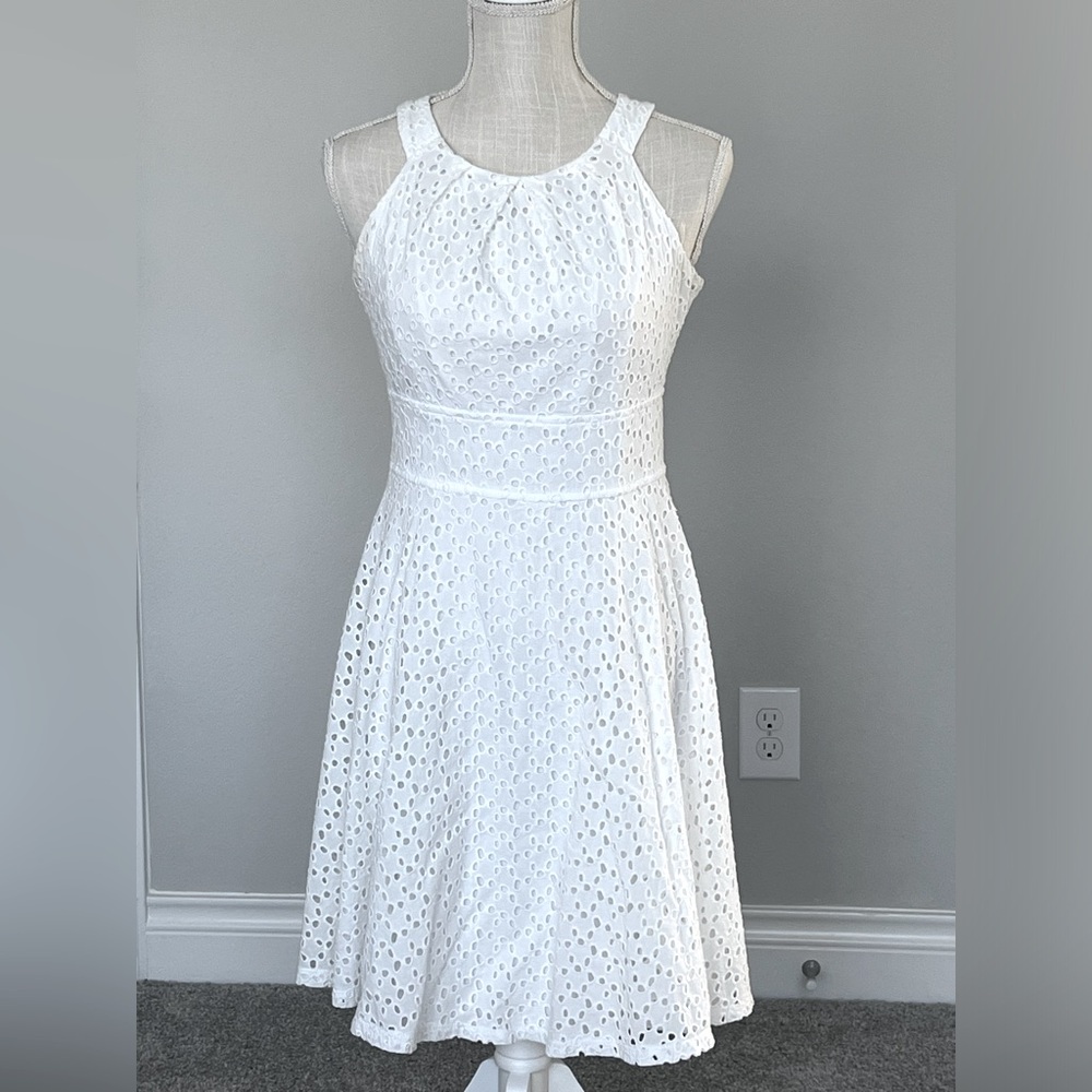 Chic White Eyelet dress.